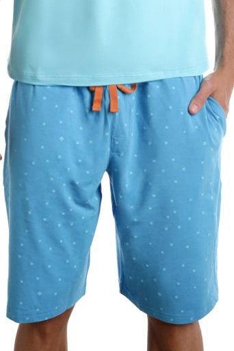 Wood Underwear b-squared blue men's lounge short - Flyclothing LLC
