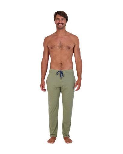 Wood Underwear olive mens tailored lounge pant - Flyclothing LLC