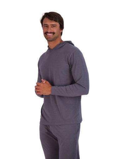 Wood Underwear iron mens long sleeve hoodie - Wood Underwear - Flyclothing LLC