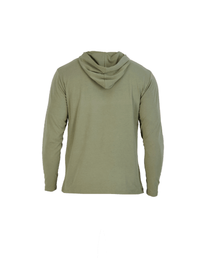 Wood Underwear olive mens long sleeve hoodie - Flyclothing LLC