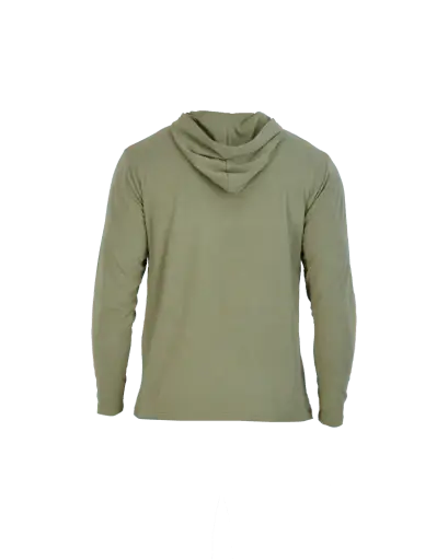 Wood Underwear olive mens long sleeve hoodie - Wood Underwear - Flyclothing LLC