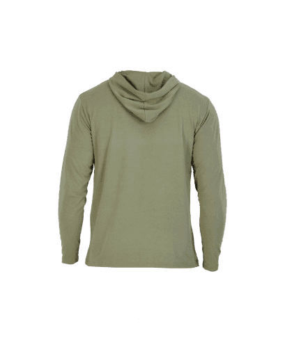 Wood Underwear olive mens long sleeve hoodie - Wood Underwear - Flyclothing LLC