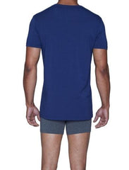 Wood Underwear deep space blue men's v-neck undershirt - Flyclothing LLC