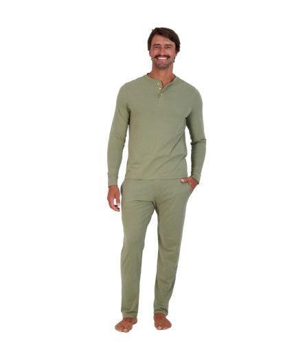 Wood Underwear olive mens tailored lounge pant - Flyclothing LLC