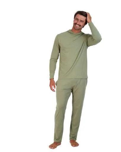 Wood Underwear olive mens tailored lounge pant - Flyclothing LLC