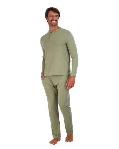 Wood Underwear olive mens tailored lounge pant - Wood Underwear - Flyclothing LLC