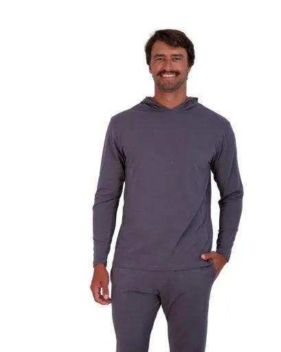 Wood Underwear iron mens long sleeve hoodie - Wood Underwear - Flyclothing LLC