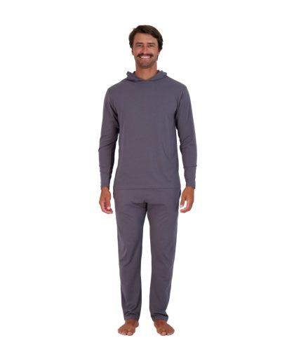Wood Underwear iron mens long sleeve hoodie - Wood Underwear - Flyclothing LLC
