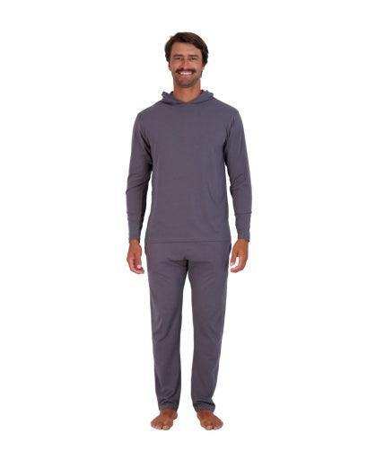 Wood Underwear iron mens long sleeve hoodie - Wood Underwear - Flyclothing LLC