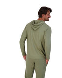 Wood Underwear olive mens long sleeve hoodie - Flyclothing LLC