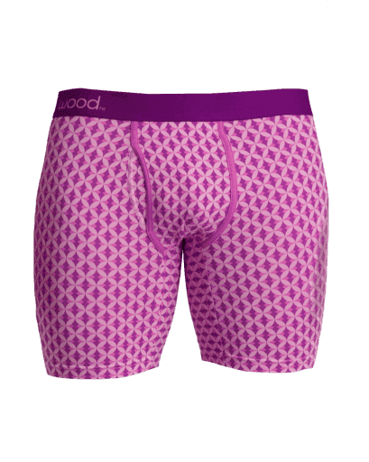 Wood Underwear purple interlock men's biker brief w-fly - Wood Underwear - Flyclothing LLC