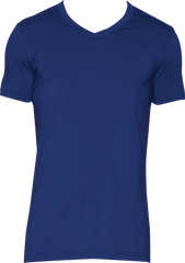 Wood Underwear deep space blue men's v-neck undershirt - Flyclothing LLC
