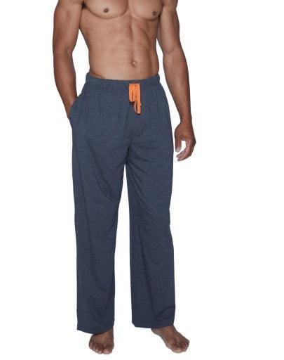 Wood Underwear charcoal heather men's lounge pant w-drawstring & pockets - Flyclothing LLC