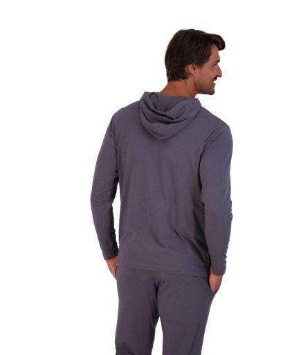 Wood Underwear iron mens long sleeve hoodie - Wood Underwear - Flyclothing LLC