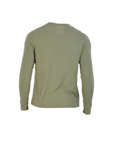Wood Underwear olive men's long sleeve henley - Wood Underwear - Flyclothing LLC