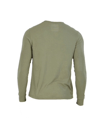 Wood Underwear olive men's long sleeve henley - Wood Underwear - Flyclothing LLC