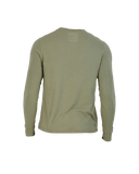 Wood Underwear olive men's long sleeve henley - Flyclothing LLC
