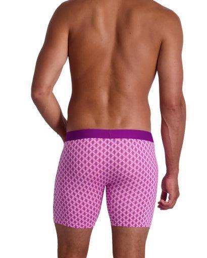 Wood Underwear purple interlock men's biker brief w-fly - Wood Underwear - Flyclothing LLC