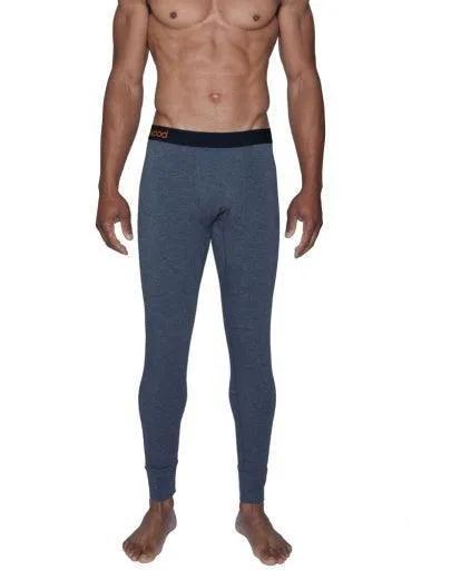 Wood Underwear charcoal heather men's long underwear ankle length - Flyclothing LLC