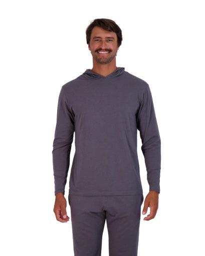Wood Underwear iron mens long sleeve hoodie - Flyclothing LLC
