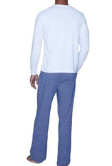 Wood Underwear white men's long sleeve henley - Flyclothing LLC