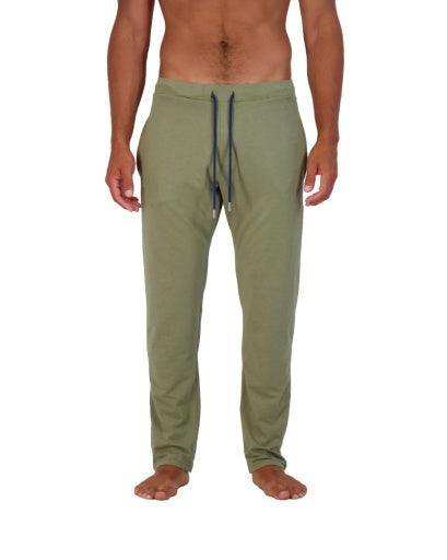 Wood Underwear olive mens tailored lounge pant - Wood Underwear - Flyclothing LLC