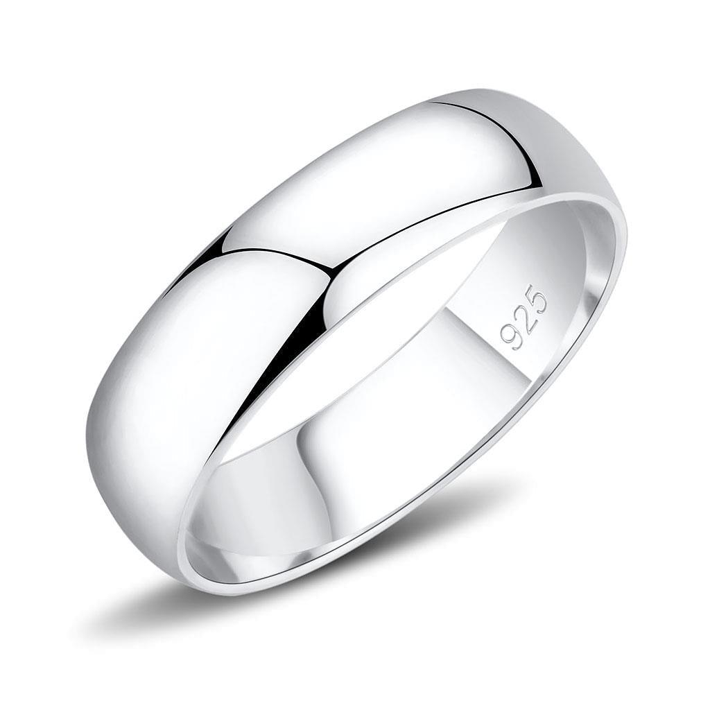 Alamode Silver 925 Sterling Silver Ring with No Stone - Flyclothing LLC