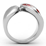 Alamode High polished (no plating) Stainless Steel Ring with Epoxy in Multi Color - Alamode
